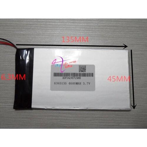 3.7V polymer lithium battery 6345135 Tablet PC dedicated battery built-in battery high capacity