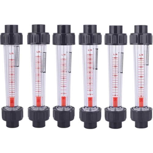LZB-15(D) Plastic Tube Flowmeter Liquid Flow Rate Gauge High Accuracy Alkali Acid Resistant Water Testing Meter Tube