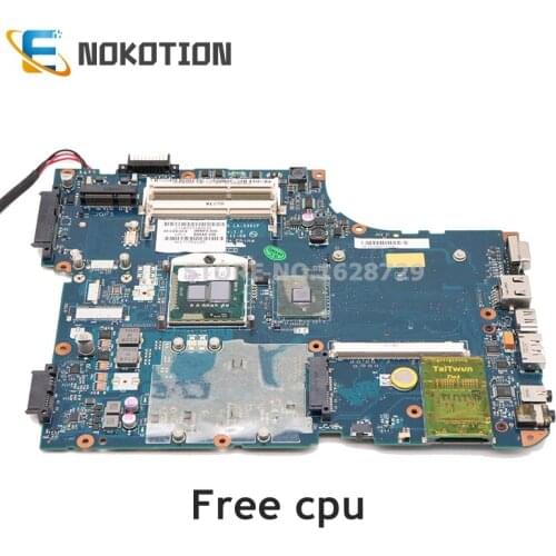 NOKOTION Laptop Motherboard for Toshiba Satellite A500 L500 Series K000093520 NSKAA LA-5361P with graphics slot full Tested