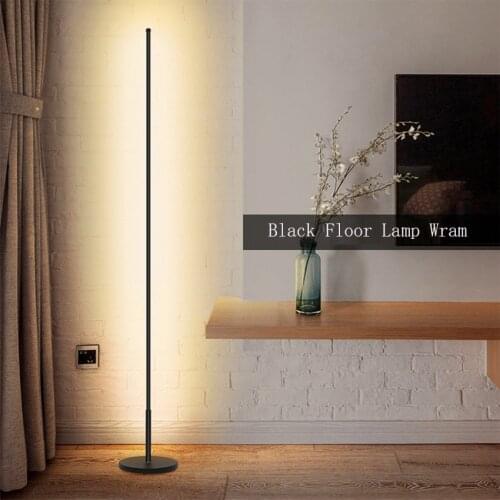 Nordic LED Floor Lamp Modern Rod Floor Lamps for Living Room Bedroom decorative lamp Standing Indoor Light bedside lamp