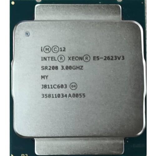 E5-2623V3 orijinal Intel Xeon E5 2623 V3 3.0GHZ 4-Core 10M E5-2623 V3 FCLGA2011-3 105W 1 sipariş