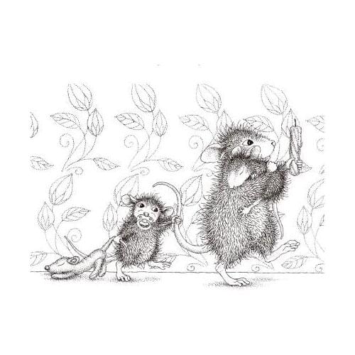 Mouse Transparent Clear Silicone Stamp/Seal for DIY scrapbooking/photo album Decorative clear stamp sheets ST0651