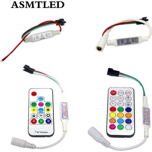 DC 5-24V Mini 3Key / 14Key RF / 21Key RF Remote Controller For WS2811 WS2812B SK6812 6803 1903 Dream Color Pixel LED Strip light