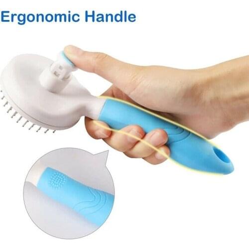 Pet Combs Easy Remove Hair Self Cleaning Comb Brush Professional Grooming Brush for Dogs Cats Hair Removal Pet Accessories Tools