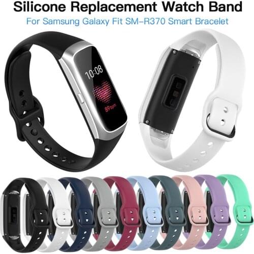 Silicone Sport Watch Band Strap Wrist Band Strap For Galaxy Fit SM-R370 Smart Bracelet Watch Strap Accessories