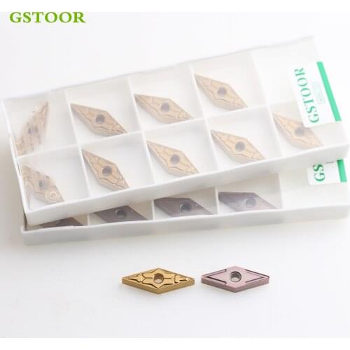 10PCS VNMG160404 VNMG160408 HA HQ MA MS GC530 GH01 GMH15 GP9125 CNC Lathe Cutter Cutting Turning Tools Carbide Inserts VNMG