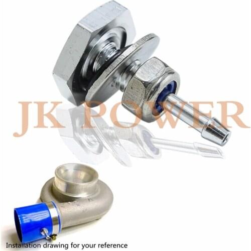 Turbocharger Silicone Pipe Boost Hose Nipple Turbo Adapter Vacuum Vac Gauge Fitting