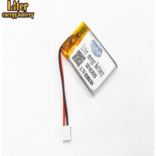 XHR-2P 2.54 800mAh 652535 3.7V lithium polymer battery 602635 Bluetooth wireless speaker
