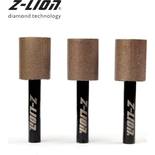 Z-LEAP 3pcs Diamond Sintered Grinding Bit Marble Granite Stone Hole Groove Polishing Wheel Used On Grinder And Drill Grit 30-100