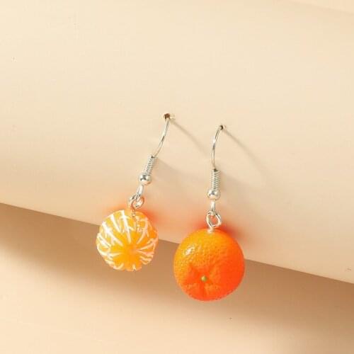 Korean Lovely Orange Earrings For Women Fruit Tea Cup Earrings Creative Funny Roller skates Earrings Jewelry personality Gift