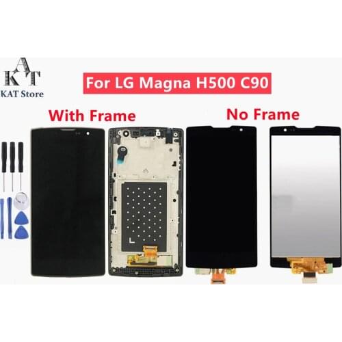 KAT 5.0" LCD Display Touch Screen For LG H500 H502 H520 C90 Magna LCD Digitizer Assembly With Frame Quality Guarantee