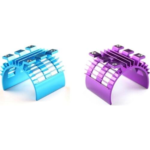2 Pcs for Wltoys 144001 1/14 RC Car Spare Parts 144001-1336 Upgrade Motor Heat Sink,Purple & Blue