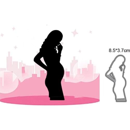 Pregnant women Metal Cutting Dies For Stamps Scrapbooking Stencils DIY Paper Album Cards Decor Embossing
