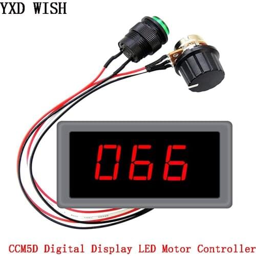 DC 6V 12V 24V 5A Adjustable PWM DC Motor Speed Controller CCM5D Digital Display Regulator LED Motor Controller Speed Regulator