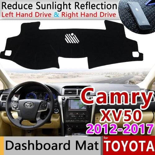 For Toyota Camry 50 XV50 2012~2017 Anti-Slip Mat Dashboard Cover Pad Sunshade Dashmat Carpet Car Accessories 2013 2014 2015 2016