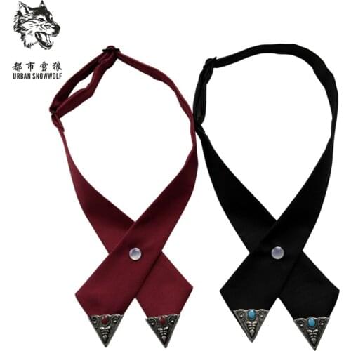 New Free Shipping fashion Mens male stage of British style cross high-end metal mosaic man noble metal angle groom tie ON SALE