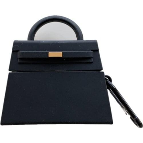 Creative handbag Airpods1 2Pro Generation Universal Protective Case Pure Color Silicone Apple Bluetooth Headset Case Applicable