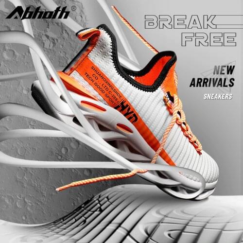 Abhoth New Breathable Sneakers Comfortable Flying Mesh Mens Shoes Outdoor Non-slip Wear-resistant Casual Shoes Big Size 48