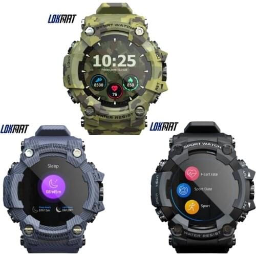 Heart Rate Monitor Compatible for LOKMAT Attack Waterproof Fitness Tracker Sports Bluetooth-compatible SmartWatch Blood Pressure