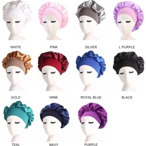 New Solid Color High Quality Chemotherapy Cap Women Hair Treatment Protect Hair From Frizzing Hair Bonnet For Sleeping Nightcap