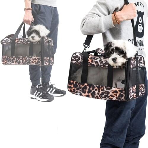 Pet Cat Carrier Folding Transport Breathable Dog Bag Fashion Handbag Backpack Transparent Air Box For Puppy Kitty