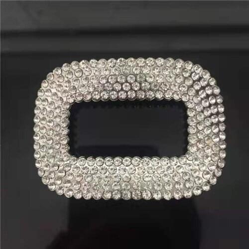 2pcs Luxury Rhinestone High Heel Shoes Buckle Crystal Pumps Clip Bridal Shoes Clip Buckle Decorative Shoe Charms Accessories New