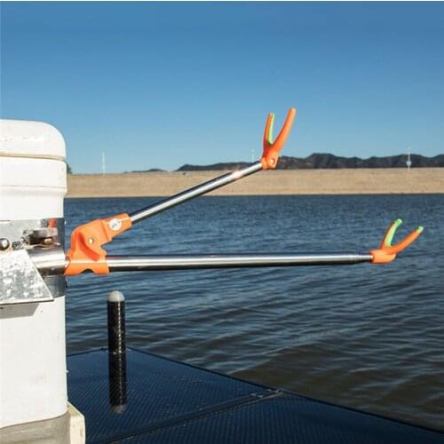 Fishing Equipment Telescopic Fishing Rods Holder Folding Stainless Steel Hand Rod Holder Use 2020 New 1.5M 1.7M 2.1M 2.4M