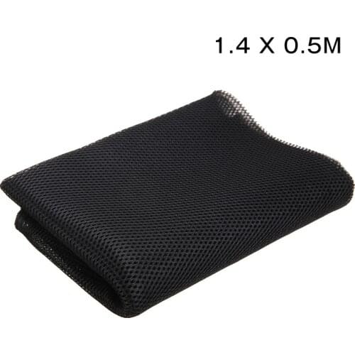 Speaker Mesh Speaker Grill Cloth Stereo Grille Fabric Dustproof Audio Cloth Black 1.4 x 0.5M