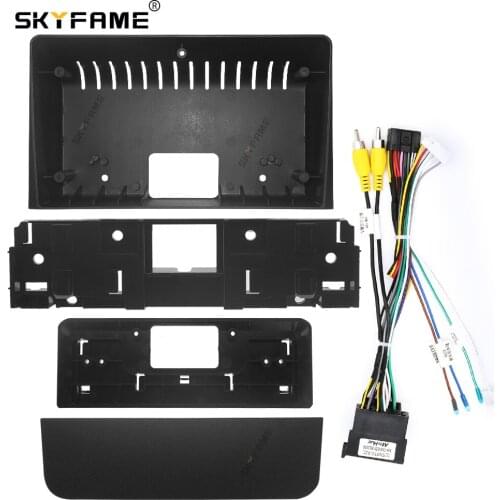 SKYFAME Car Frame Cable Canbus For BAIC BEIQI Weiwang M50F M60 2017 Android Big Screen Dask Kit Fascia Frame Line