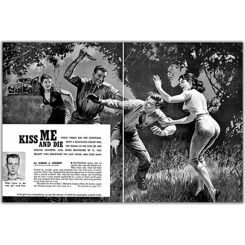 V298 1960 Kiss Me and Die! Vintage Classic Movie Print Silk Poster Home Deco Wall Art Gift