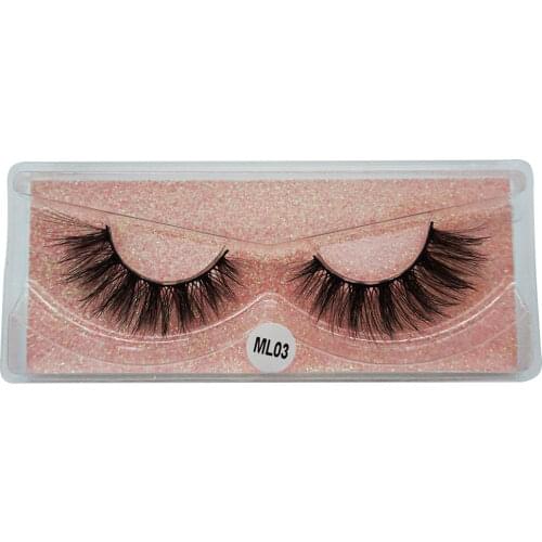 1 Pair False Eyelashes Fluffy Soft Natural Fake Lashes Make Up Mink Lashes Extension Wispy Mink Eyelashes maquillaje for Beauty