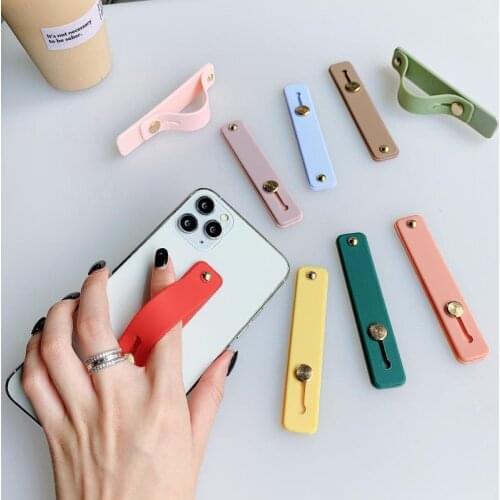 30pcs/lot Push Pull Phone Buckle Holder Wrist Band Hand Band Finger Grip Mobile Phone Stand Universal Lazy Desktop Support