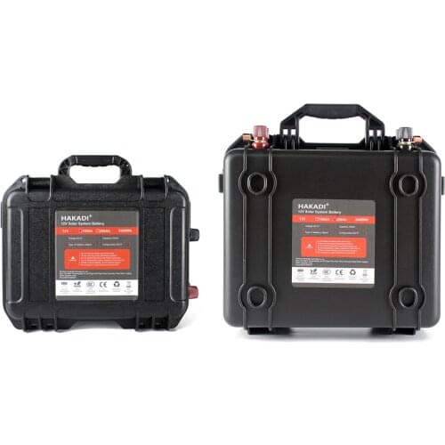 HAKADI 12v100ah, 12v200ah, Lifepo4 deep cycle battery ，pack for RV/ship/solar panel, built-in bms board, outdoor waterproof