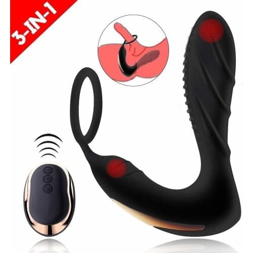 10 Speed Vibration Wireless Remote Control Butt Plug With Ring Silicone Male Prostate Massager Anal Vibrator Sex Toys For Men