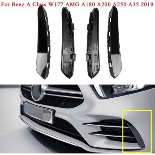 Car Front Bumper Fog Lamp Air Vent Cover Trim For Mercedes Benz A Class W177 AMG A180 A200 A250 A35 2019 Car Styling Accessory