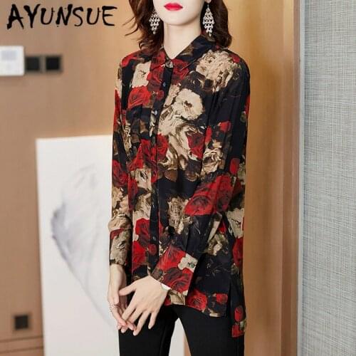 Блузки с принтом AYUNSUE China At AliExpress
