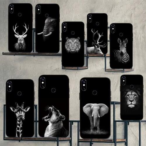 Tiger lion animal Elephant giraffe Phone Case For Xiaomi Redmi note 7 8 9 t max3 s 10 pro lite cover funda coque shell
