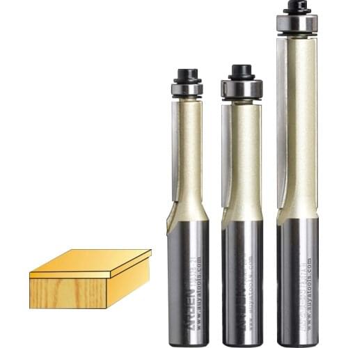 Woodworking Tools Tungsten Carbide Flush Trim Bit Straight Bit With Bearing Router Bit - 1/4*1/4 - 1/4" Shank - Arden A0201014