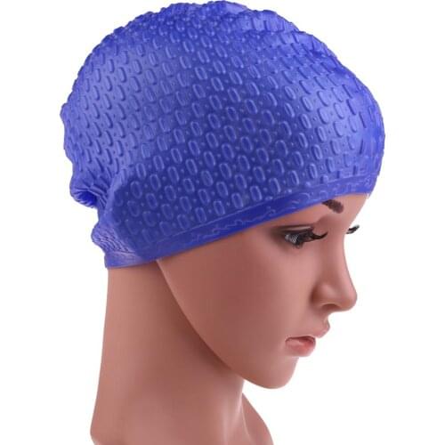 Practical Swimming Cap7 Colors Waterproof Silicon Swimming Caps Protect Ears Long Hair Sports Swim Pool Hat for Men Women Adults