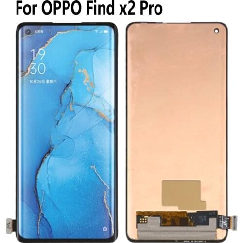 Original AMOLED 6.7" For OPPO Find X2 Pro CPH2025 PDEM30 LCD Display Touch Panel Digitizer Screen Replacement