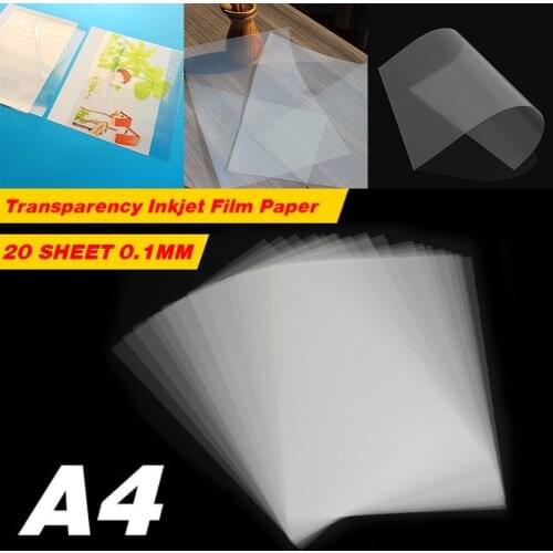 20 Sheets Of A4 Sized PCB Paper Printing Stencil Inkjet Transparent Film For Painting Scrapbooking DIY Craft