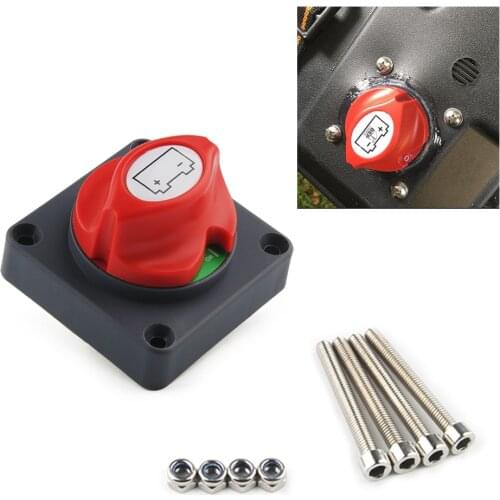On-Off Battery Switch Easily Installation Personal Car 12-48V 500 Amp Power Disconnect Switch Elements for Car Yacht UTV
