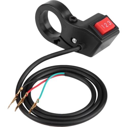 22mm 7/8in Handlebar Electric 3 Speed Module Switch Shift for Motorcycle E-bike Scooter Motorcycle Switch