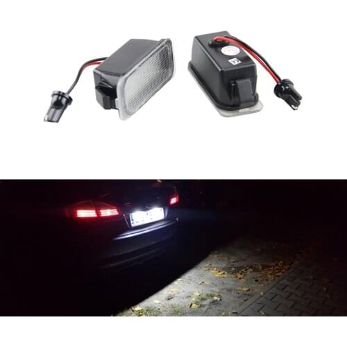 Fits For Ford Fiesta MK7 MK7.5 ZETEC S ST 18 SMD LED Number License Plate Light 2PCs