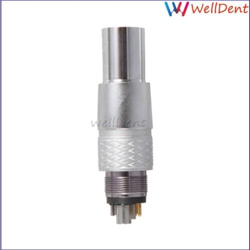 Dental 6 Holes coupling Nsk Ti-max Handpiece 6-pin Fiber Optic Led Coupling Coupler ,nsk Fiber Optic Adaptor
