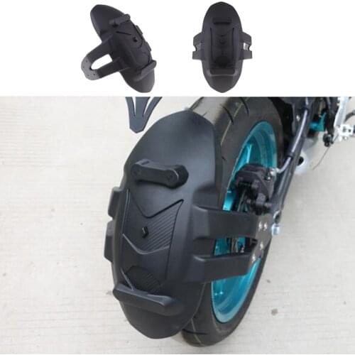 Universal Motorcycle Rear Fender Wheel Splash MudGuard Cover Mudguard Back Splash Guard Protector Rear Extension Fender Black