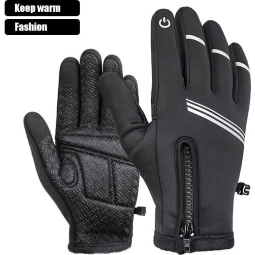 Unisex Winter Warm Ski Gloves Touchscreen Waterproof Cycling Bicycle Bike Outdoor Ski Camping Gloves Sports Full Finger