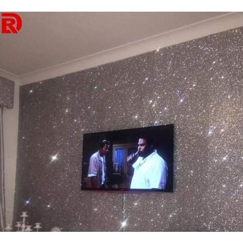 30m roll 138cm width chunky glitter fabric for wallpaper wallcovering and artistic wallpaper