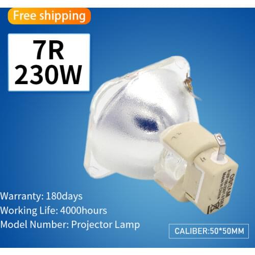 High Quality 7R 230W/P-VIP 180-230/1.0 E20.6 for Moving Head Beam Lamp BulP-VIP 180-230/1.0 E20.6 Moving head beam lamp 7R 230W