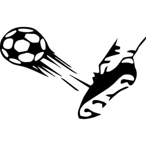 16*10cm Fun Football Stickers Fashion Cartoon Car Sticker Window Decoration Personality Vinyl Decals Car Styling car decal